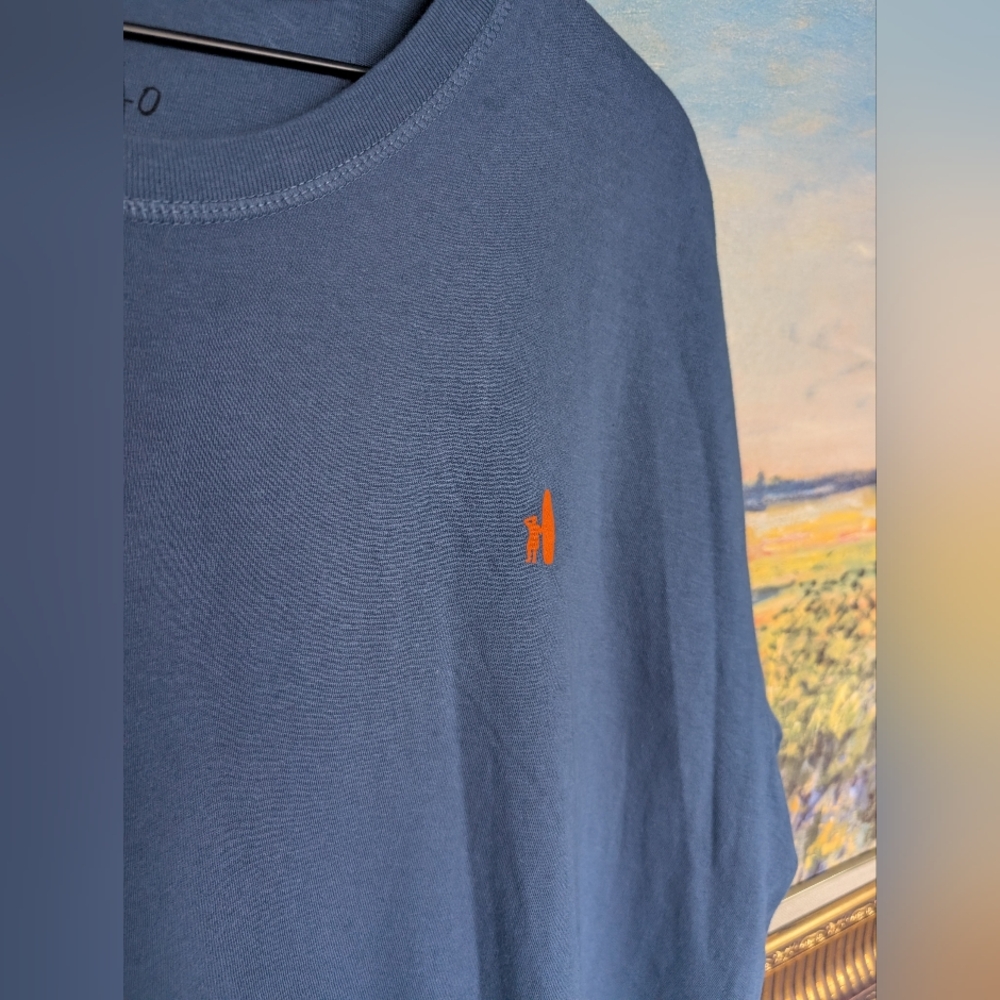 johnnie-O Men's Navy and Orange Graphic Tee - Picture 3 of 6